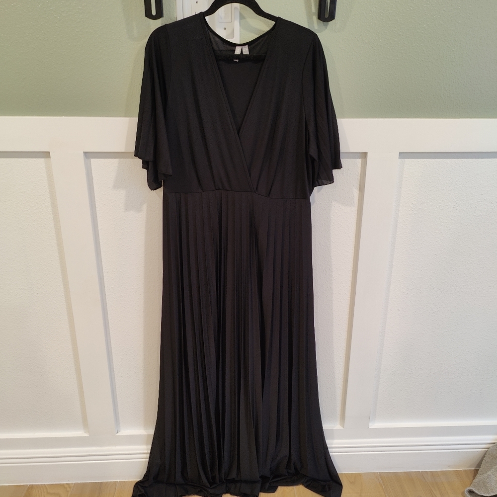 Elegant Black Maxi Dress, Asos, Lined
